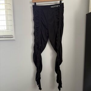 Skinnify XXL Resistance Band Leggings Black Workout‎ Active Stretch Ruch